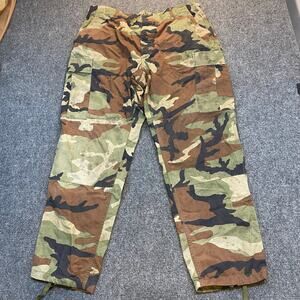 Army Camo military Hot Weather Woodland Pants Men Large Trouser Camoflauge 38x31